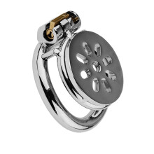 Metal Chastity Device 4055mm Adjustable Size Padlock Cock Cage For Male BDSM White 45mm Sex Toy