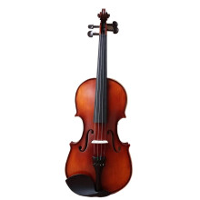 4/4 Size Violin Starter Set Handcrafted Violin Set Made of Matte Maple for Beginners Spruce Ebony Fingerboard/Pegs