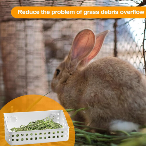 Hay holder, feed stand, grass storage cage accessory for small animals 1