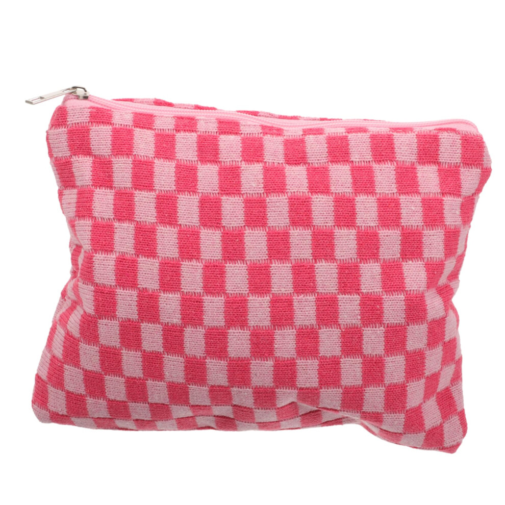 Portable Small Pouch for Sanitary Pads, Quilted Cosmetic Bag for Women, Mini Toiletry Bag for School, Reusable Large Makeup Bag, Fabric Pouch