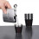 Draagbare draagbare shotbekers Roestvaste stalen-30 ml 2