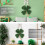 Patrick's Day Decoration Shamrock Wreath- four leafs clovers 5