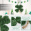 Patrick's Day Decoration Shamrock Wreath- four leafs clovers 4