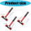 Multipurpose Rubber Mallets Shock Resistant Fiber Handle 36mm Head For Home Decoration And Construction Projects 2