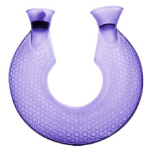 Hot Cold Therapy: Microwave Heating Safe U-Shaped Hot Water Bottle, Pain Relief Heating Pad For Soothing Neck And Shoulder Warmer (Purple)