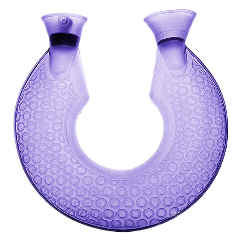 Purple Hot Cold Therapy: Microwave Heating Safe U-Shaped Hot Water Bottle, Pain Relief Heating Pad For Soothing Neck And Shoulder Warmer (Purple)