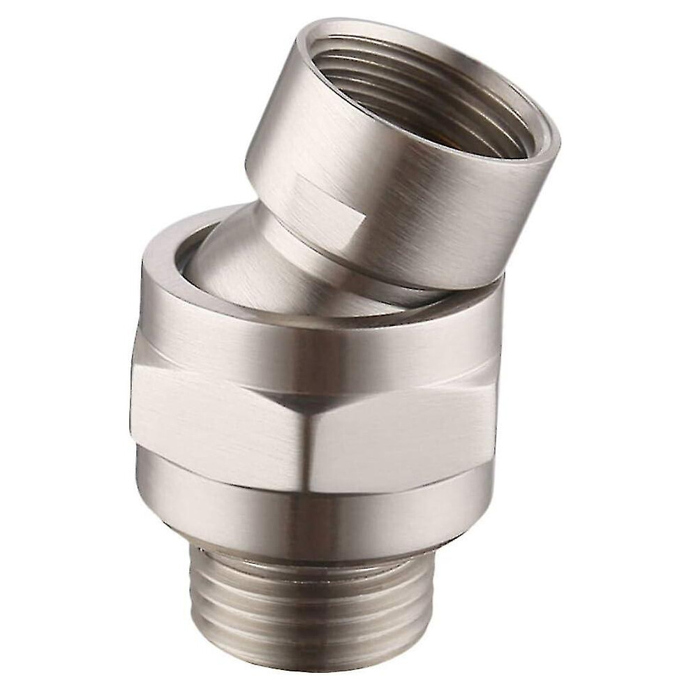 Shower Connector With Swivel Ball Joint, Solid Brass Construction Adjustable Shower Arm Extension For Seamless Universal Compatibility (1Pcs) 9148971053586