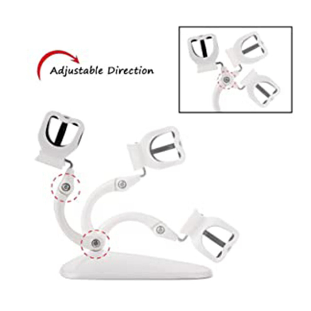 Adjustable Nail Polish Stand, Ergonomic Grip Design For Smooth Application, Leak Prevention Technology Protects Against Accidents, Tilted Stand