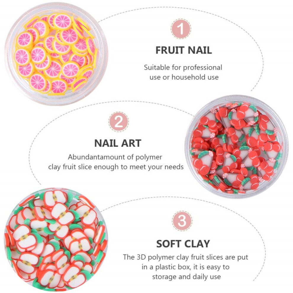 Fruit Pattern Nail Art Decor, Safe Materials Multi-use Decorations For Creative DIY Projects, Vibrant Colors Add A Pop Of Fun To Any Craft
