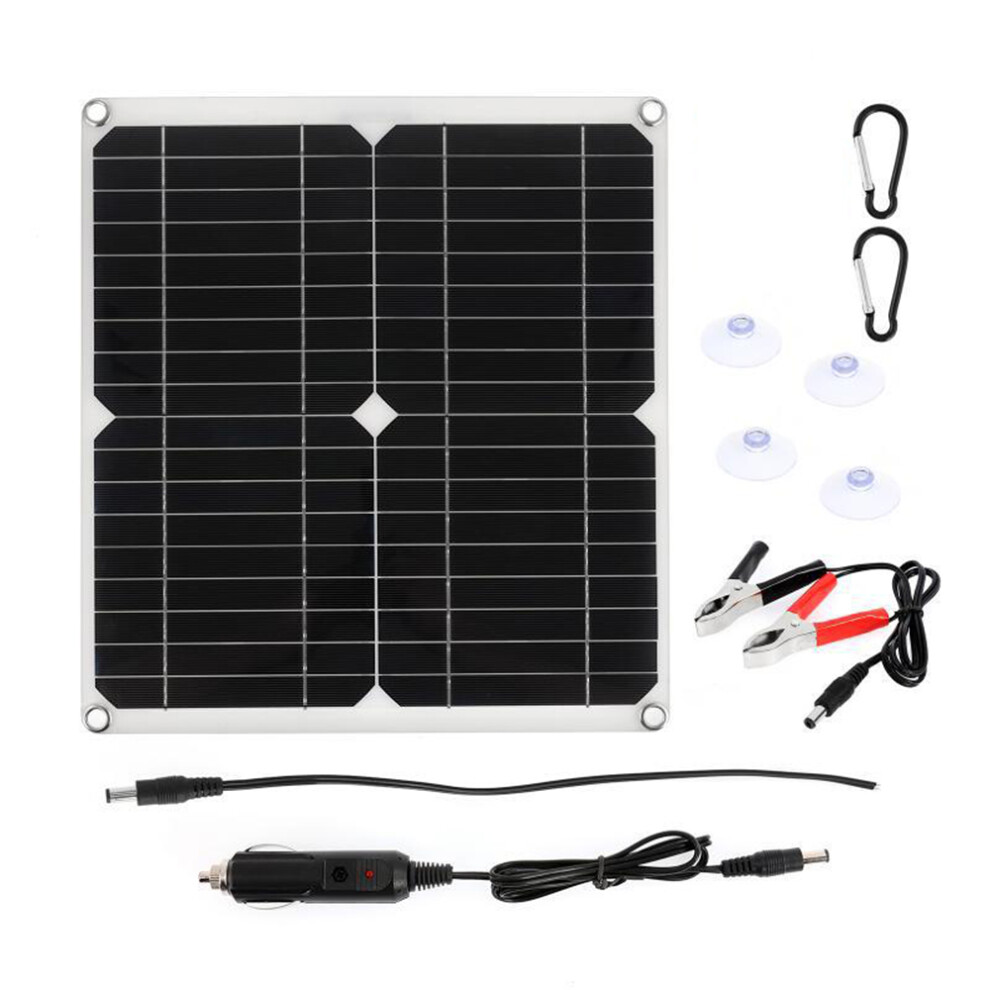 Flexible Solar Panel Kit, 20W 18V Monocrystalline High Efficiency Solar Charger For 5V Devices And Cars 9441426458029