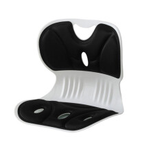 Coussin de taille correcteur de posture assise-Noir