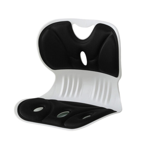 Coussin de taille correcteur de posture assise-Noir