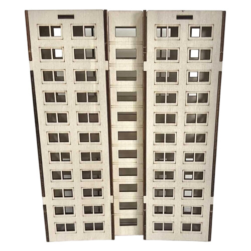 Maison d'appartement en bois, modèle assemblé, modèle de-10