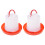Plastic Poultry Feeder and Waterer Set Spill Proof for-Style1 1