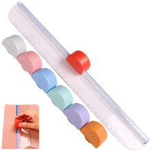 Portable Rotating Paper Cutter, Paper Cutter, 7 Cutting Heads, Paper Cutter, Scrapbooking Tool, Side Ruler for Photos, Cards, Paper