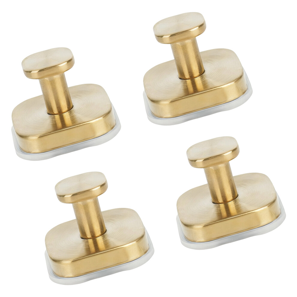 Pack Of 4 Untarnished Suction Fasteners For Holiday-Gold 7751000589844