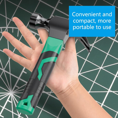 Claw Hammer Ergonomic Handle Compact Portable Woodworking Hand Tools Multifunction Picture Hanging 1