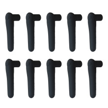 10 Stück Griffschutz aus weichem Elastomer gegen Kratzer-Schwarz