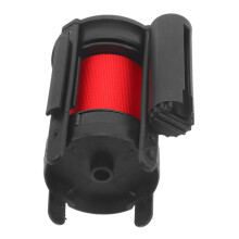 Wallmounted retractable barrier tape for pedestrian guidance systems,  visibility, userfriendly mechanism.