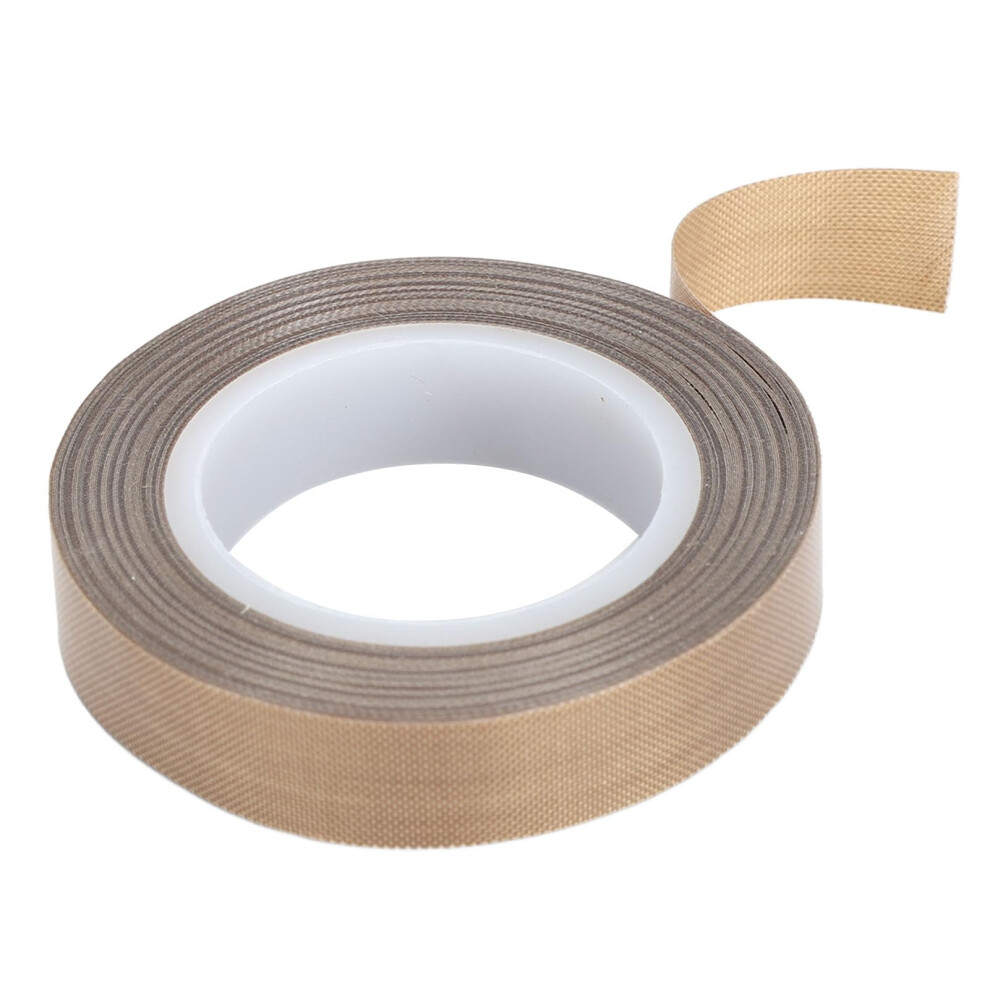 Ptfe Fiberglass Tape, Temperature Ptfe Adhesive Tape, Portable Cuttable Insulation For Impulse Sealing (0.18 * 13Mm) 0.18*13Mm 9365049948289