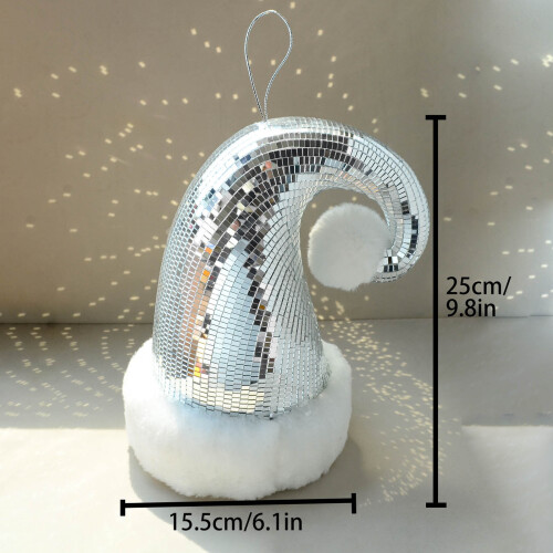 Disco-Weihnachtsmann-Hut-Hängeornament für 2