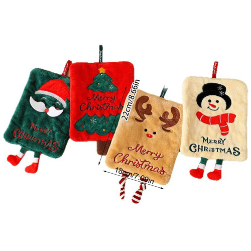 Serviette à main de noël en forme de dessin animé,-Le père Noël 1