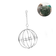 Grass feeder ball, pet feeder, grass dispenser, feeder ball, feeder toy, pet feeder ball, silver