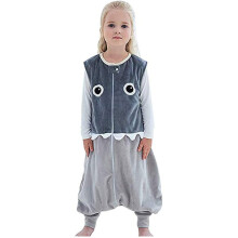 Saco de dormir cálido para bebé con pies, diseño seguro y práctico, manta sin mangas para niños pequeños para clima frío, saco de dormir de