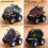 Σετ παιχνιδιών Prehistoric Pals: Monster Truck για παιδιά, σετ παιχνιδιού Push & Go με βρυχηθμούς 2