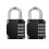 Digit Combination Lock, Resettable Code For Customized Security, Weatherproof Padlock With Sturdy Zinc Alloy Build, Wide Application, Conveniently 1
