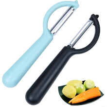Mühelose Kücheneffizienz, Gemüseschäler-Set mit gutem Griff, Edelstahlklinge bleibt scharf, ergonomisches Design für komfortables Schälen