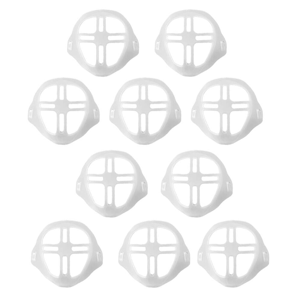 Mask Bracket For Under Mask, Food Grade Silicone Turtle 3D Internal Support Frame, Reusable Washable For Enhanced Breathing Space (10 Pieces) 9340258577260