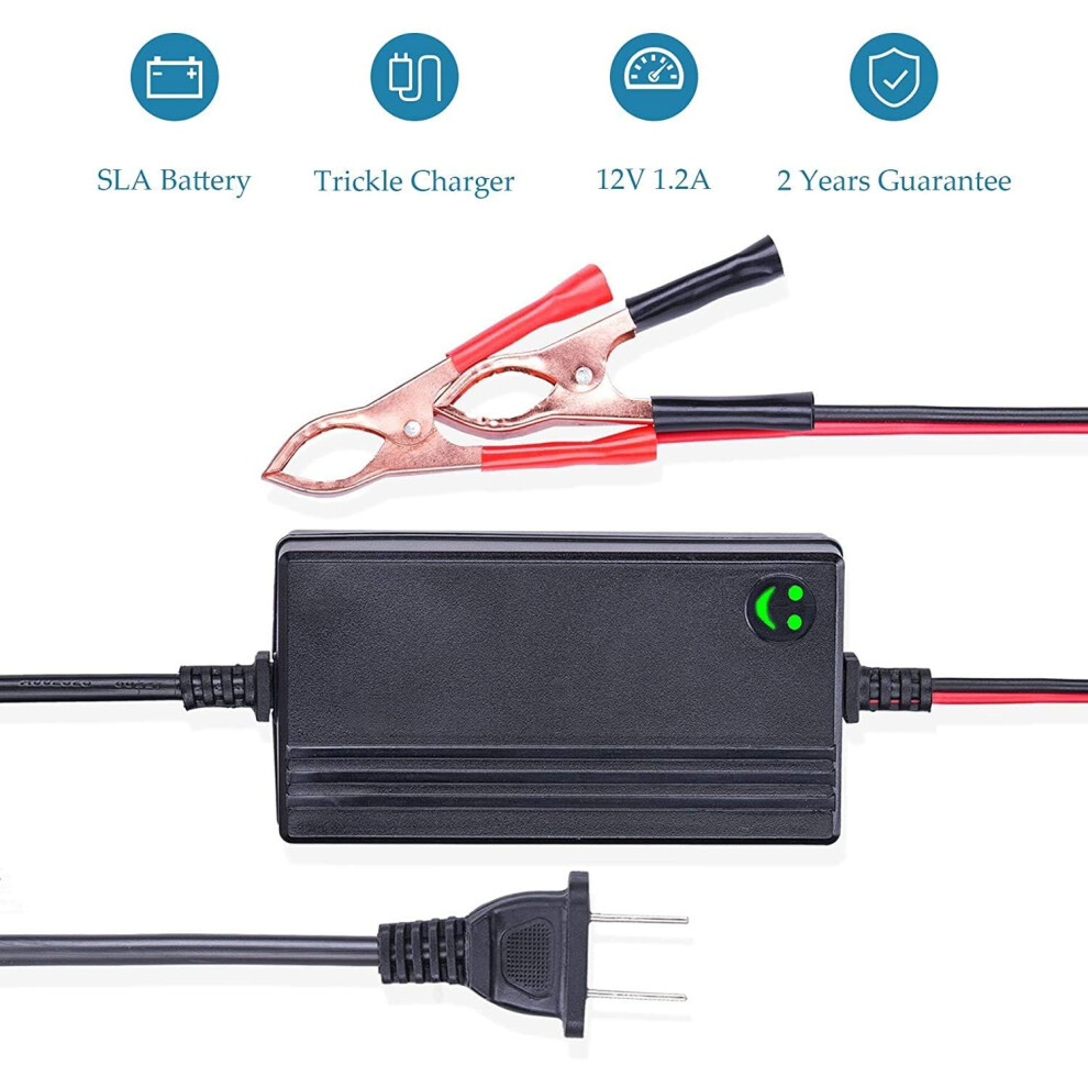 Trickle Maintainer For Outdoor Power, Smart Charger Ensuring Safe Operation & Battery Restoration For Trucks Boats, 2Pcs Automatic Lead Acid Battery 9128293382748