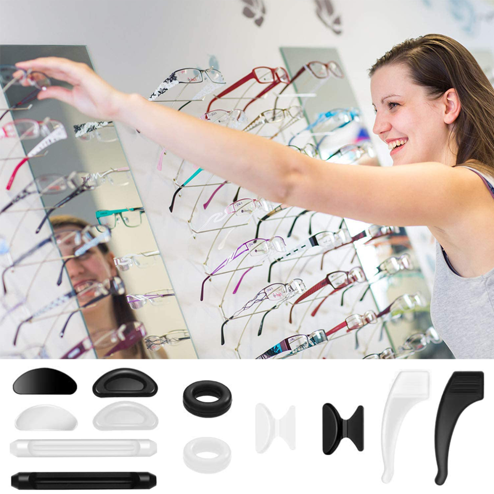 Silicone Glasses Temple Holders, Gecko Grip Inspired, Innovative Microstructured Fibers Ensure Secure Hold Without Discomfort