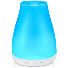 Humidificadores de niebla ultrasónicos, difusores de aceites esenciales con luces de 7 colores, apagado automático, funcionamiento ultrasilencioso,