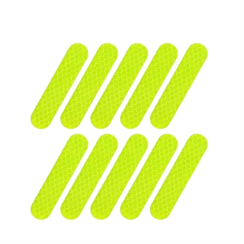 8Cm Helmet Warning Reflective Stickers Night Driving Accessories Fluorescent Decals For Bicycle Motorcycle Car Green 9365049949422