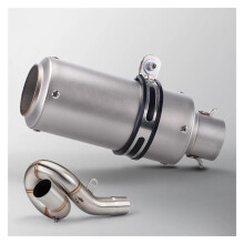 Motorcycle Exhaust Pipe For Kawasaki Ninja ZX6R 20092020, 51mm Exhaust, TypeD Muffler