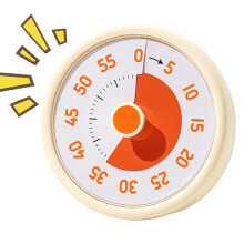 Visual Timer for Classroom, Rainbow Kids Timer with Visual Display  60Minute Countdown for Teeth Brushing Homeschool Sports Yellow