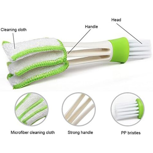 Efficient Air Vent Cleaning Tool, Microfiber Sleeve And Double Ended Design For Quick And Easy Clean-Up 2