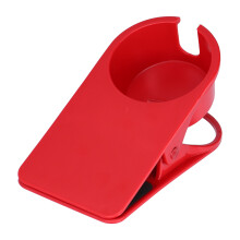 Portable Desk Accessory, Desk Side Cup Holder Clip With Bottom Opening For Phone Placement, Prevents Wetting Of Documents (Large)
