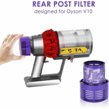 Dyson V10 Filter Set, Compatible With Cyclone Series, V10 Absolute, V10 Animal, V10 Total Clean, Sv12, Premium Quality Material, High Filtration