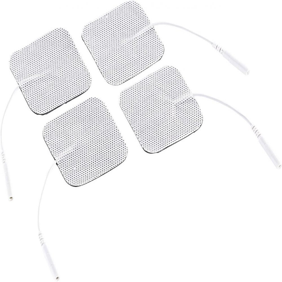 Durable Tens Emg Electrode Pads, Secure Connections Non Irritating Latex Free Design, Universal Compatibility For Tens Ems Devices With 2Mm Plug