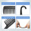 Κομψός σύντροφος περιποίησης, μεγάλες χτένες με φαρδιά δόντια, για ξεμπέρδεμα 5