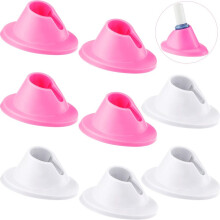 Porta smalto in silicone, strumenti professionali per manicure, set da 8 pezzi di supporti per flaconi di smalto resistenti e di qualità da salone,
