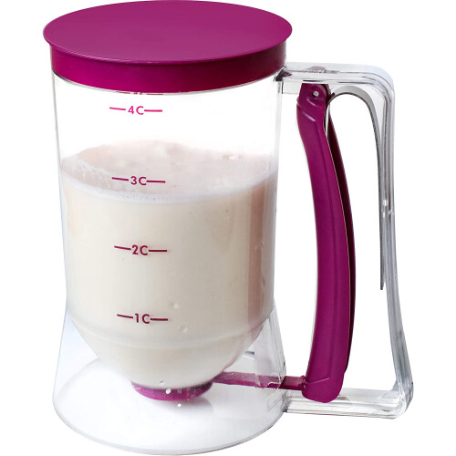 Bakeware Maker with Measuring Label, Perfect Baking Tool for Consistent Size Pancakes, Batter Dispenser Easy-to-use, Food Grade Plastic, Versatile 1