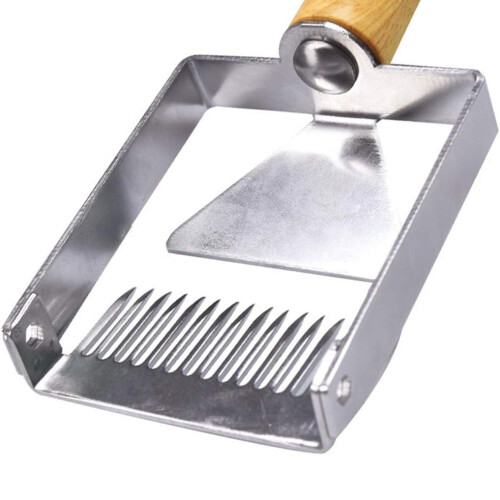 Beekeeper's Essential: Stainless Steel Uncapping Fork, Sharp Edge Cut Wax Cover, Rust-Proof Durable Design for Efficient Uncapping, Beehive Tool for 1