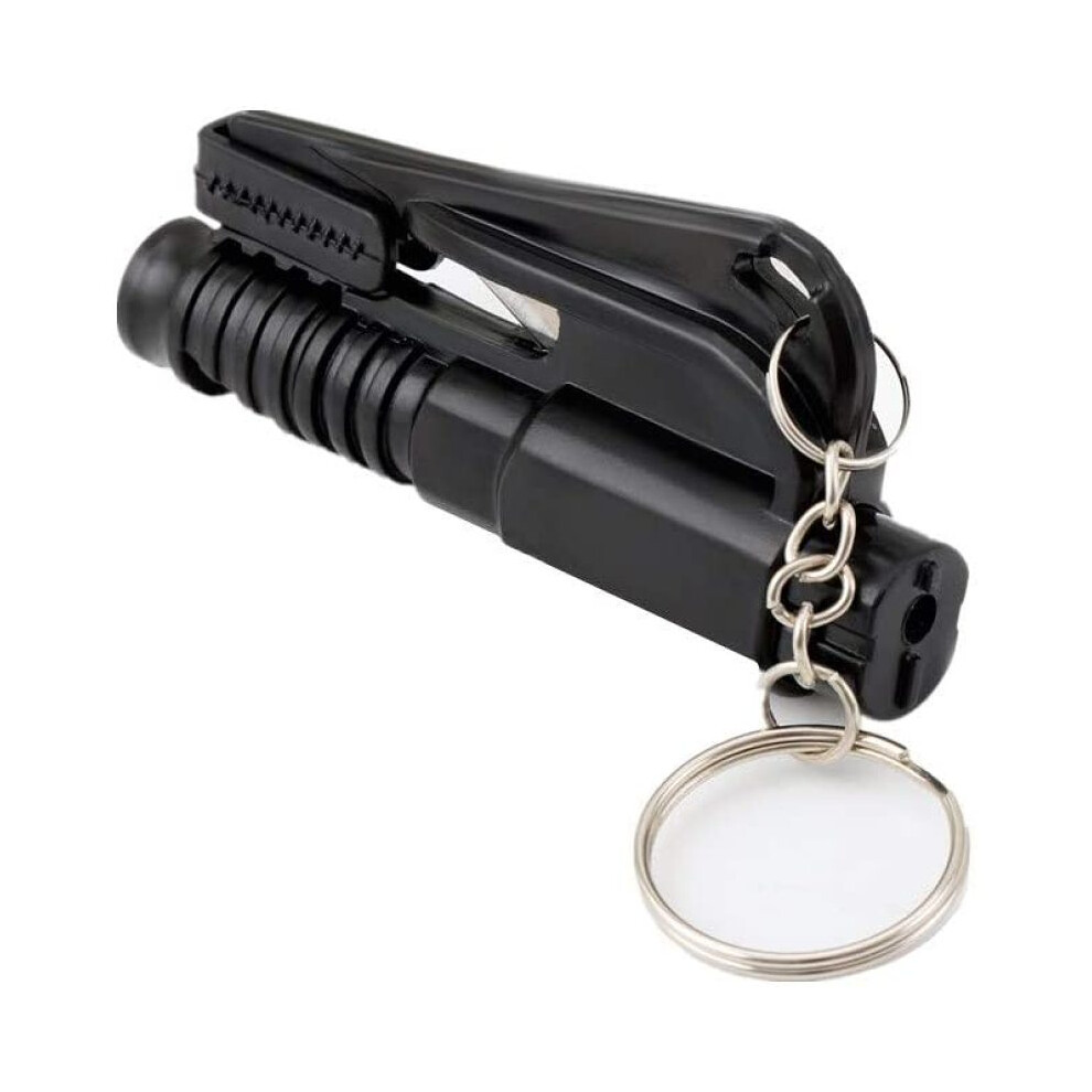 Spring Loaded Mechanism Car Emergency Tool, Window Breaker & Seatbelt Cutter, Instant Safety Gear With Loud Whistle For Quick Response, 3 Sets, 9048212380351