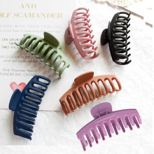 Lot de 6 grandes pinces à cheveux antidérapantes, design élégant pour toutes les coiffures, avec une adhérence optimale grâce à leurs dents