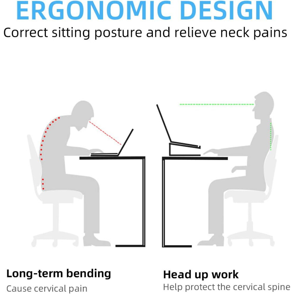 Bamboo Wooden Portable Desk Laptop Holder, Travel Laptop Stand With Protective Silicone Pads, Elevate Screen For Better Ergonomics And Heat 9128293383868