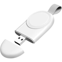 Tragbares magnetisches Reiseladegerät für Apple Watch, kabelloses USB-Ladegerät im Schlüsselanhänger-Design, Schnellladefunktion innerhalb von 2